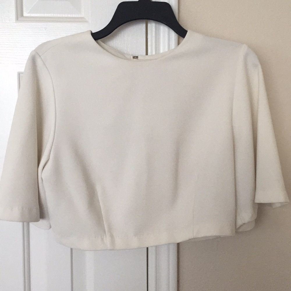 White crop top